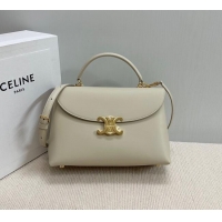 Top Grade Celine Medium Nino Top Handle bag in Smooth Calfskin 117523 Light Beige 2025