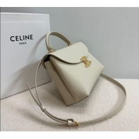 Top Grade Celine Medium Nino Top Handle bag in Smooth Calfskin 117523 Light Beige 2025