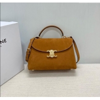 Cheap Price Celine Medium Nino Top Handle bag in Suede 117523 Camel 2025