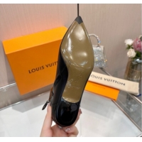 Top Grade Louis Vuitton 6AM Heel Ankle Boots 5.5cm in Calf Leather with Back Strap Black 1AIUOR 1021152