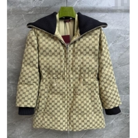 Famous Brand Gucci GG Down Jacket G121908 Beige 2025