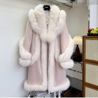 Top Quality Chloe Fox Fur Coat C121917 Pink 2025