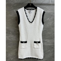 Buy Fashionable Chanel Dress CH121916 White 2025