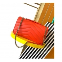 Trendy Design Saint Laurent Loulou Medium Bag in Matelasse Lambskin 801439 Celosia Red 2025