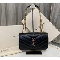 Buy Discount Saint Laurent Loulou Small Bag in Matelasse Lambskin 801437 Black 2025