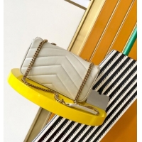 Big Discount Saint Laurent Loulou Small Bag in Matelasse Lambskin 801437 White 2025