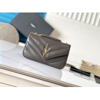 Good Taste Saint Laurent Loulou Small Bag in Matelasse Lambskin 801437 Green 2025