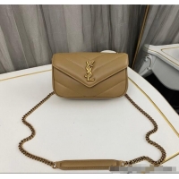 Famous Brand Saint Laurent Loulou Mini Bag in Matelasse Lambskin 821749 Beige 2025