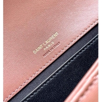 Top Design Saint Laurent Loulou Mini Bag in Matelasse Lambskin 821749 Hortensia Pink 2025