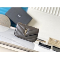 Good Product Saint Laurent Loulou Mini Bag in Matelasse Lambskin 821749 Green 2025