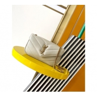 Grade Design Saint Laurent Loulou Mini Bag in Matelasse Lambskin 821749 White 2025