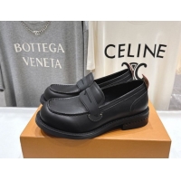 Shop Cheap Louis Vuitton LV Bubble Loafers in Calf Leather Black 1AIJHI 1022072