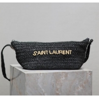 Famous Brand Saint Laurent Le Rafia Crossbody Bag 667490 Black 2025