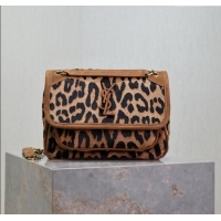 Promotional Saint Laurent Baby Nike Chain Bag in Pony Hair Leather 633151 Leopard 2025