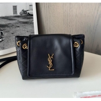 Luxury Cheap Saint Laurent Monogram Mini Nolita in Lambskin Leather 672738 Black 2025 Top Quality