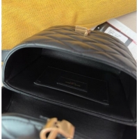 Best Price Saint Laurent June Box Bag in Quilted Lambskin 710080 Black 2025 Top Quality