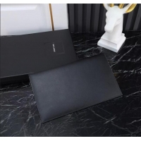 Top Quality Saint Laurent Uptown Pouch in Smooth Leather 565739 Black/Silver 2025