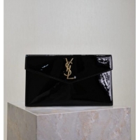 Super Quality Saint Laurent Uptown Pouch in Patent Leather 565739 Black 2025