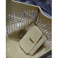 Grade Design Saint Laurent Icare Maxi Shopping Bag in Woven Raffia Straw 698651 Beige 2025