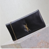 Buy Discount Saint Laurent Calypso Mini Bag in Lambskin Leather 801772 Black 2025