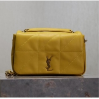 Top Grade Saint Laurent Jamie 4.3 Mini Bag in Soft Lambskin 766754 Yellow 2025
