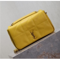 Top Grade Saint Laurent Jamie 4.3 Mini Bag in Soft Lambskin 766754 Yellow 2025