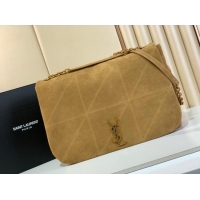 Famous Brand Saint Laurent Jamie 4.3 Large Bag in Suede 742431 Golden Leaf 2025