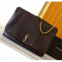 New Style Saint Laurent Jamie 4.3 Large Bag in Soft Lambskin 742431 Dark Brown 2025