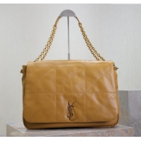 Cheap Design Saint Laurent Jamie 4.3 Large Bag in Soft Lambskin 742431 Clay Yellow 2025