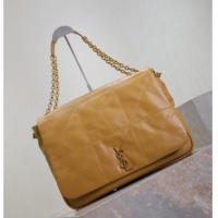 Cheap Design Saint Laurent Jamie 4.3 Large Bag in Soft Lambskin 742431 Clay Yellow 2025