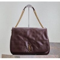 Super Quality Saint Laurent Jamie 4.3 Large Bag in Soft Lambskin 742431 Brown Coffee 2025