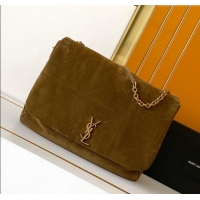 Best Quality Saint Laurent Jamie 4.3 Large Bag in Suede 742431 Brown 2025