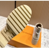 Best Grade Louis Vuitton Laureate Platform Desert Ankle Boots in Monogram 7cm LV111902 Beige