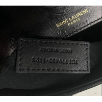 Grade Design Saint Laurent College Mini Chain Bag in Shiny Crackled Leather 779430 Black 2025