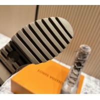 Shop Duplicate Louis Vuitton Laureate Platform Desert Ankle Boots in Calfskin 7cm LV111908 Beige