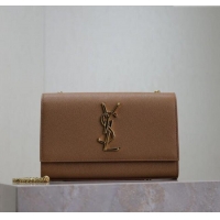 Unique Grade Saint Laurent Kate Small Chain Bag in Grained Leather 469390 Brown 2025