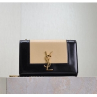 Low Price Saint Laurent Kate Small Chain Bag in Leather 469390 Black/Beige 2025