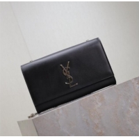 Good Product Saint Laurent Kate Medium Chain Bag in Smooth Leather 364021 Black/Silver 2025