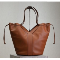 Traditional Specials Saint Laurent Y Large Hobo Bag in Leather 833160 Brown 2025