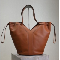 Traditional Specials Saint Laurent Y Large Hobo Bag in Leather 833160 Brown 2025