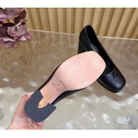 Best Price Louis Vuitton Swing Platform Pumps 11cm in Calf Leather All Black 1AIDF8 1219052