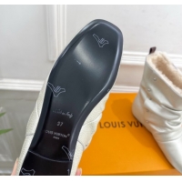 Grade Quality Louis Vuitton Nomad Flat Ankle Boots with Studs in Calf Leather Pale Gold 1AISDM 1219074