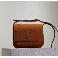 Grade Design Saint Laurent Niki Satchel Bag in Suede 718556 Clay Brown 2025