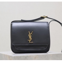 Promotional Saint Laurent Niki Satchel Bag in Leather 718556 Black/Gold 2025