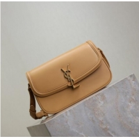 Top Quality Saint Laurent Solferino Medium Bag in Box Leather 8323300 Light Hazelnut 2025