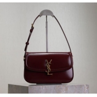 Discount Saint Laurent Solferino Medium Bag in Box Leather 8323300 Rouge Cabernet 2025