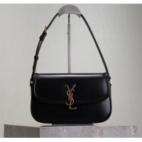 Cheapest Saint Laurent Solferino Medium Bag in Box Leather 8323300 Black 2025