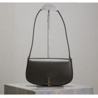 New Design Saint Laurent Mini Voltaire Half-Moon Shoulder Bag in Box Leather 779642 Dark Green 2025