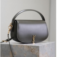 Luxury Cheap Saint Laurent Voltaire Bag in Box Leather 7876710 Dark Green 2025