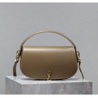 Best Price Saint Laurent Voltaire Bag in Box Leather 7876710 Dark Toffee 2025